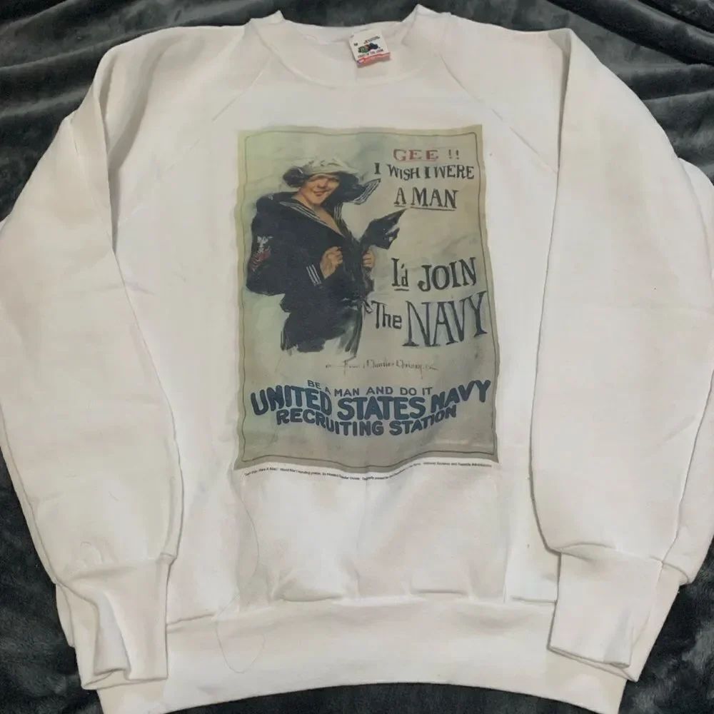 COPY - Vintage American navy post office feminist world war sweatshirt